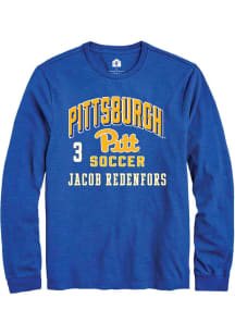 Jacob Redenfors Pitt Panthers Blue NIL Arch Logo Long Sleeve Player T Shirt
