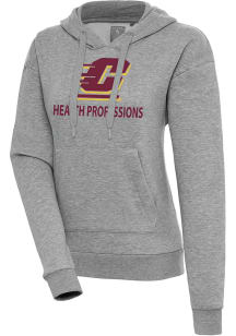 Antigua Central Michigan Chippewas Womens Grey Heather Central Michigan Health Professions Victory..