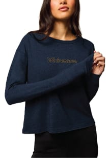 Greyson Michigan Wolverines Womens Navy Blue Sloan LS Tee