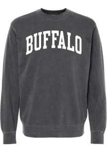 Summit Sportswear Buffalo Mens Black Wordmark Long Sleeve Crew Sweatshirt