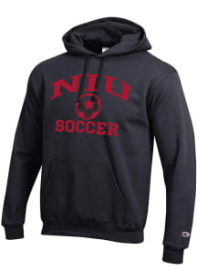 Champion Northern Illinois Huskies Mens Black Soccer Icon Powerblend Long Sleeve Hoodie