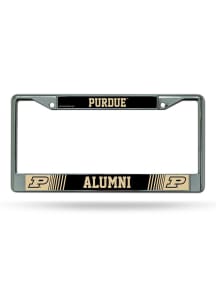 Purdue Boilermakers Alumni Chrome License Plate Frame - Silver