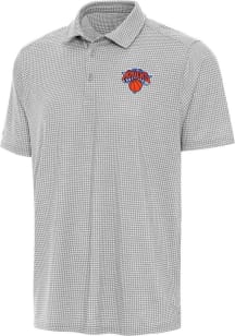 Antigua New York Knicks Mens Navy Blue Replica Short Sleeve Polo