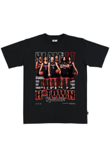 Houston Cougars Black SLAM H-Town Men's Basketball Team Short Sleeve Player T Shirt