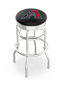 Arizona Diamondbacks Double-Ring Swivel Chrome Pub Stool - Silver