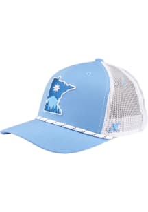 CAPX Minnesota 2T Flag State Rope X08 Trucker Adjustable Hat - Light Blue