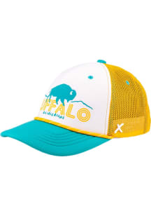 CAPX Buffalo 3T WF Buffalo & State Foam X08 Trucker Adjustable Hat - White