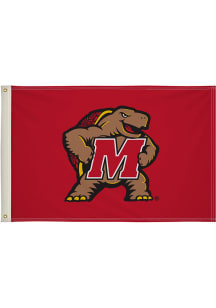 Maryland Terrapins 2' x 3' Silk Screen Grommet Flag - Red