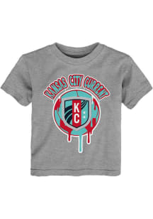 KC Current Toddler Grey Heather Drippin Short Sleeve T-Shirt