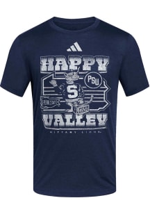 Adidas Penn State Nittany Lions Navy Blue Happy Valley Hyperlocal Short Sleeve T Shirt