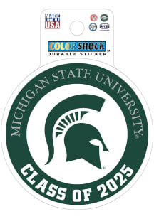 Michigan State Spartans Class of 2025 Durable Stickers - Green