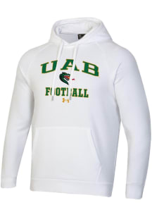 Under Armour UAB Blazers Mens White Football Rival Long Sleeve Hoodie