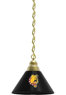 Ferris State Bulldogs Single Gold Billiard Lamp