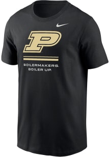 Nike Purdue Boilermakers Black Dri-Fit Core Short Sleeve T Shirt