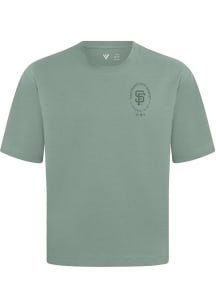 Levelwear San Francisco Giants Green Signature Knit Register Short Sleeve Fashion T Shirt