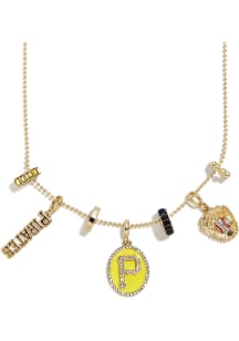 BaubleBar Pittsburgh Pirates 5 Charm Womens Necklace