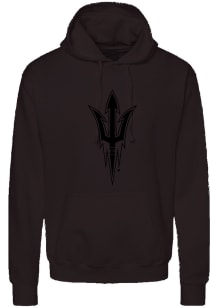 Summit Sportswear Arizona State Sun Devils Mens Black Tonal Primary logo Long Sleeve Hoodie