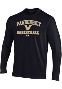 Under Armour Vanderbilt Commodores Black Basketball Performance Long Sleeve T Shirt