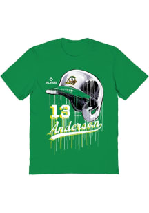 Tyler Anderson  Vive La Fete Oregon Ducks Youth Green Drip Short Sleeve T-Shirt