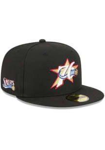 New Era Philadelphia 76ers Mens Black 2025 NBA Classic Edition 59FIFTY Fitted Hat