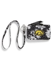 Vera Bradley Iowa Hawkeyes Zip ID Lanyard - Black