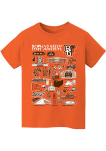 Vive La Fete Bowling Green Falcons Youth Orange Impressions Short Sleeve T-Shirt