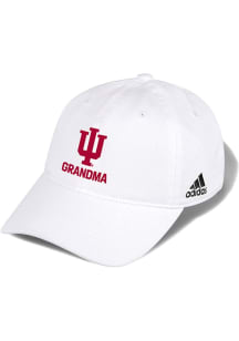 Adidas Indiana Hoosiers Grandma Washed Slouch Adjustable Hat - White