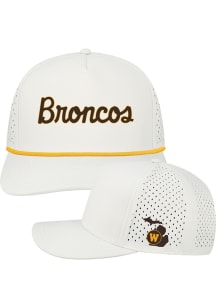 Western Michigan Broncos Cut Above Adjustable Adjustable Hat - White