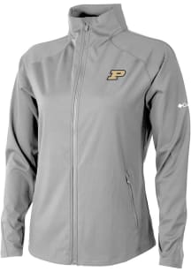 Columbia Purdue Boilermakers Womens Grey Fairway Friends Light Weight Jacket