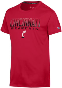Champion Cincinnati Bearcats Red Flat Name Athletic Short Sleeve T Shirt