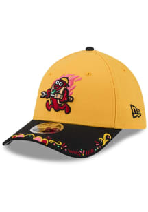 New Era Akron RubberDucks Mens Yellow 2026 MiLB COPA 39THIRTY M Crown Flex Hat