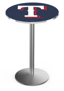 Texas Rangers Stainless Round Base Pub Table