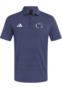 Adidas Penn State Nittany Lions Mens Navy Blue Ultimate365 Stripe Short Sleeve Polo