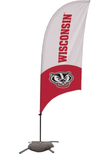 Wisconsin Badgers 7.5 Foot Cross Base Tall Team Flag