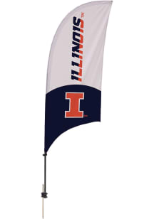 Illinois Fighting Illini 7.5 Foot Spike Base Tall Team Flag