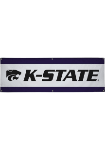 K-State Wildcats 2x6 Vinyl Banner - White