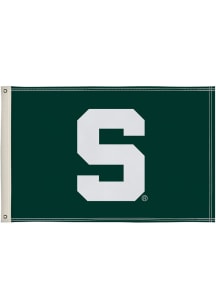 Michigan State Spartans 2x3 Silk Screen Grommet Flag - Green