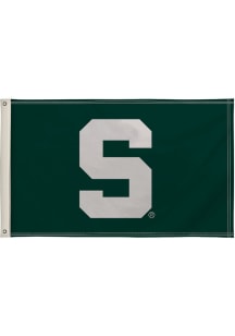 Michigan State Spartans 3x5 Banner Graphic Silk Screen Grommet Flag - Green