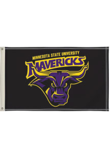 Minnesota State Mankato Mavericks 3x5 Silk Screen Grommet Flag - Gold