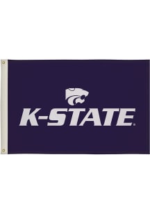 K-State Wildcats 2x3 Silk Screen Grommet Flag - Purple