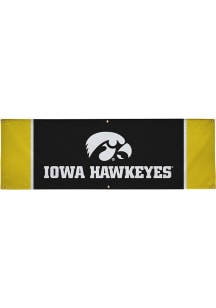 Iowa Hawkeyes 2x6 Vinyl Banner - Black
