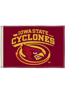 Iowa State Cyclones 2x3 Silk Screen Grommet Flag - Black