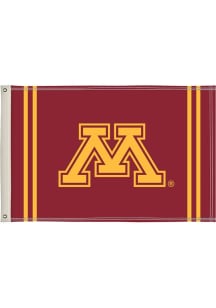 Minnesota Golden Gophers 2x3 Silk Screen Grommet Flag - White