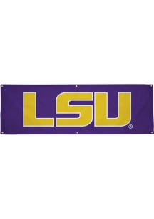 LSU Tigers 2x6 Vinyl Banner - Purple