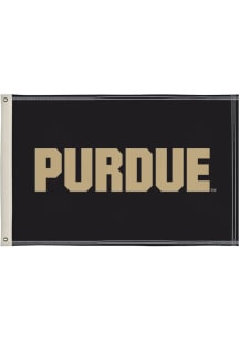 Purdue Boilermakers 2x3 Silk Screen Grommet Flag - Black