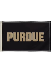 Purdue Boilermakers 3x5 Design Silk Screen Grommet Flag - Black