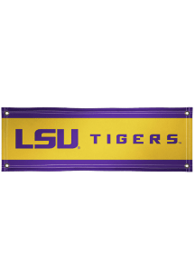 LSU Tigers 2x6 Vinyl Banner - Gold