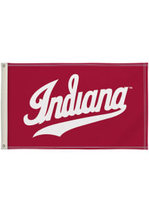 Indiana Hoosiers 3 x 5 Silk Screen Grommet Flag - Red