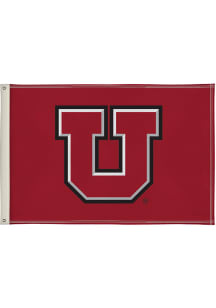 Utah Utes 2x3 Silk Screen Grommet Flag - Grey