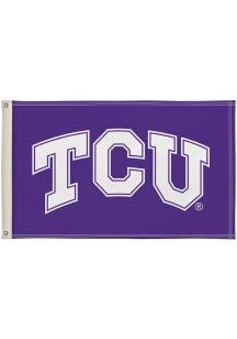 TCU Horned Frogs 3x5 Logo Silk Screen Grommet Flag - Purple